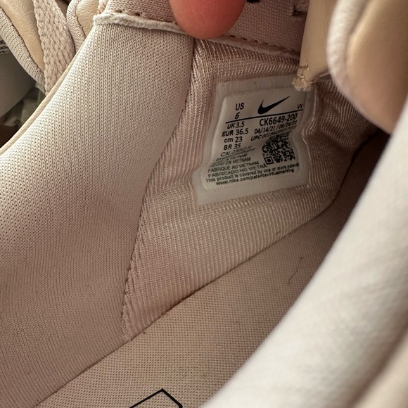 Nike AirForce Ones Women size 6 color nude - Picture 4 of 5